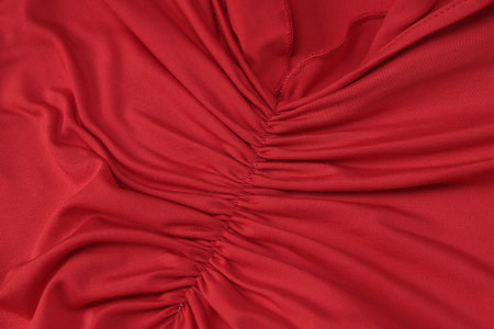 Frilly Dress With Irregular Halter - ANIBEY