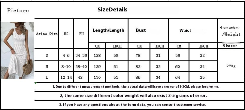 Beach Dress Women's Solid Color Knitted Beach Bikini - ANIBEY