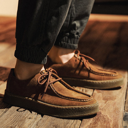 All Match Suede British Style Leather Board Casual Shoes - ANIBEY