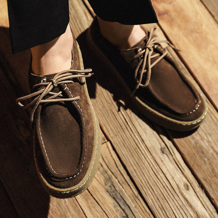 All Match Suede British Style Leather Board Casual Shoes - ANIBEY