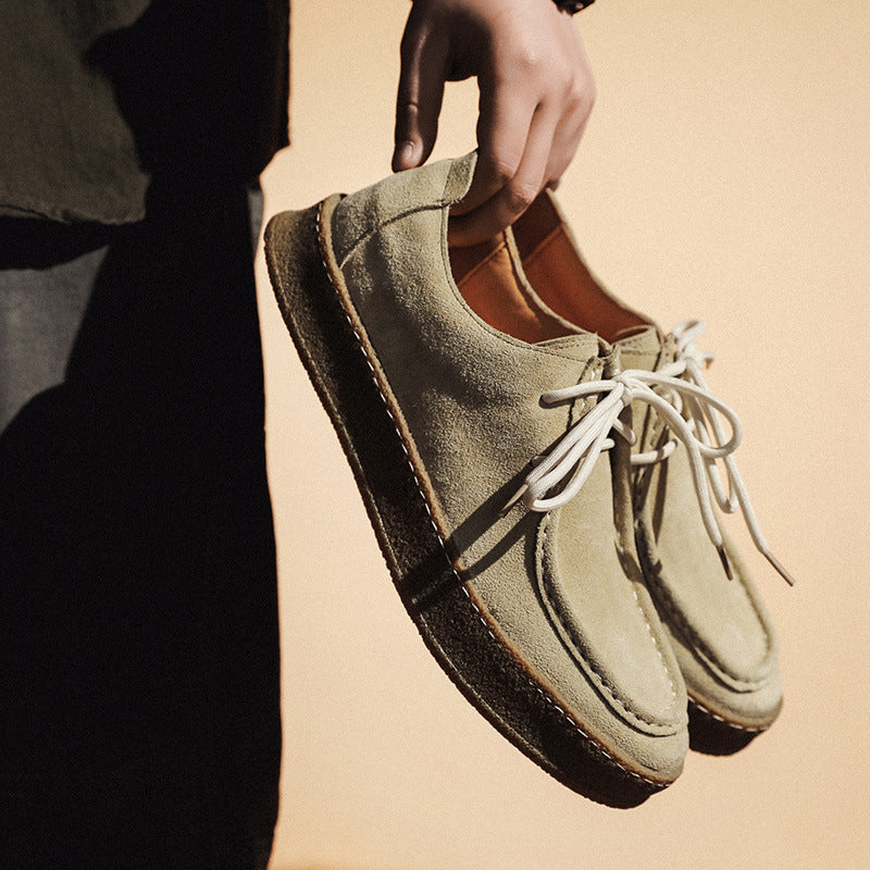 All Match Suede British Style Leather Board Casual Shoes - ANIBEY
