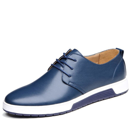 Leather Shoes Men's Business Formal Workwear Shoes Black Trendy Soft Shoes - ANIBEY
