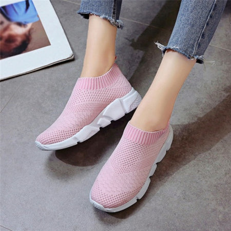 New Outdoors Adults Trainers Running Shoes Woman Sock Footwear Sport Athletic Unisex Breathable Mesh Female Sneakers - ANIBEY