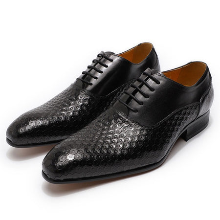 Men's British Style Handmade Leather Shoes - ANIBEY