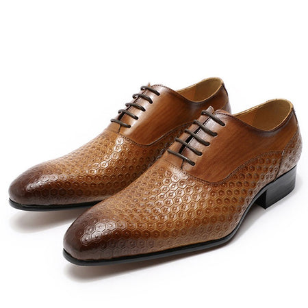 Men's British Style Handmade Leather Shoes - ANIBEY