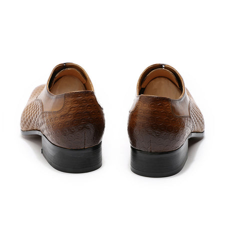 Men's British Style Handmade Leather Shoes - ANIBEY