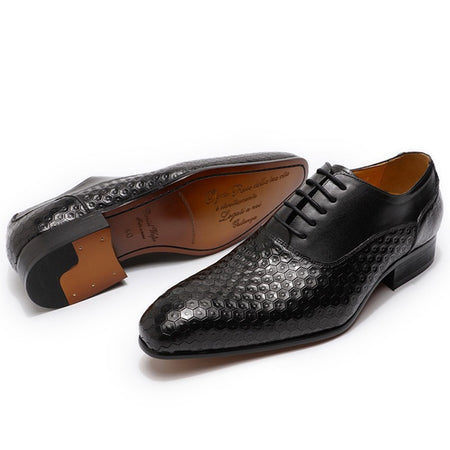 Men's British Style Handmade Leather Shoes - ANIBEY