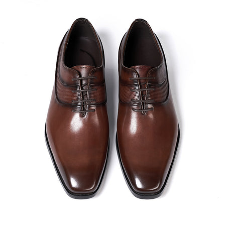 Pointed Toe Business Formal Wear Leather Shoes - ANIBEY