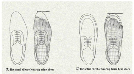 Pointed Toe Business Formal Wear Leather Shoes - ANIBEY