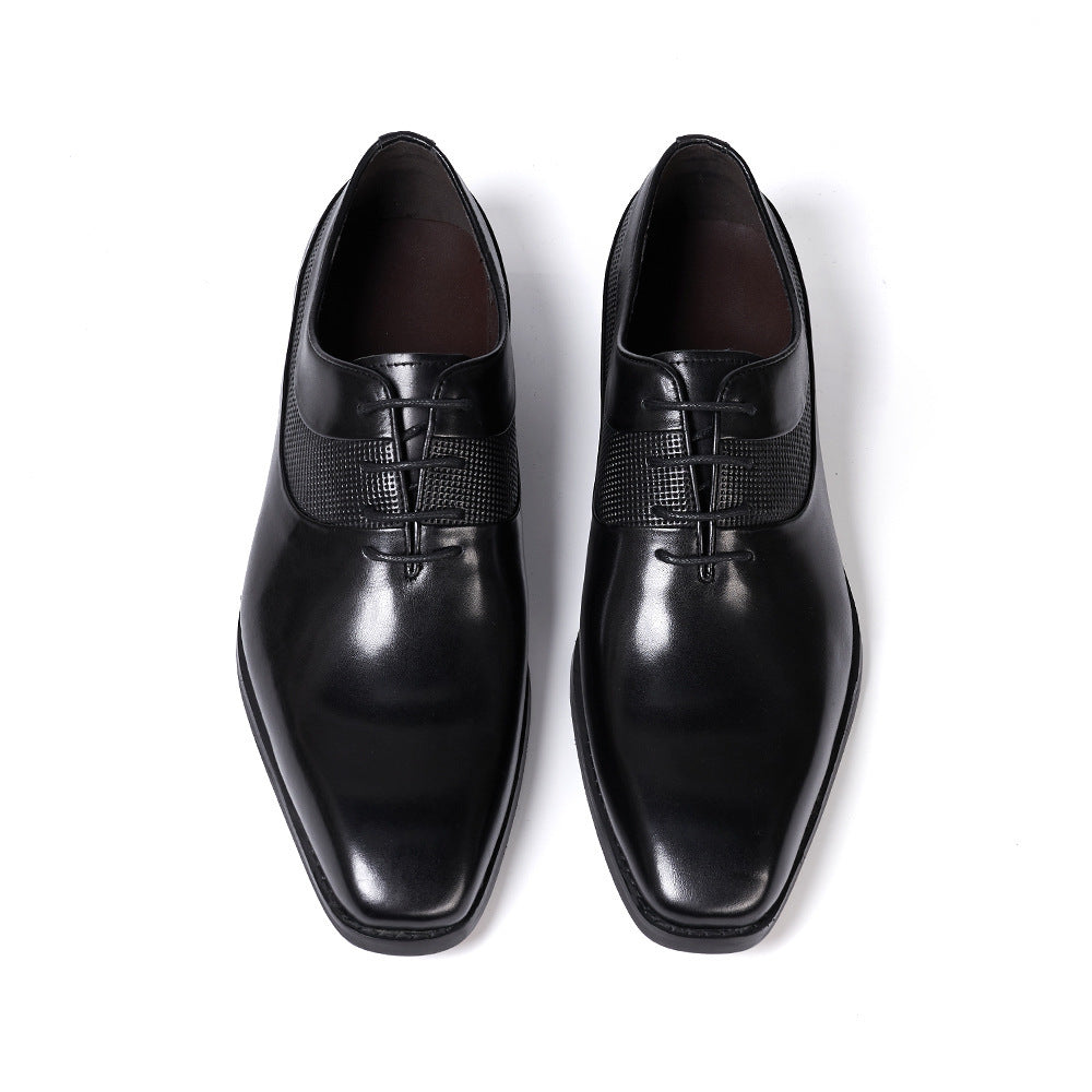 Pointed Toe Business Formal Wear Leather Shoes - ANIBEY