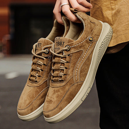 Men's Youth Board Casual Leather Shoes - ANIBEY