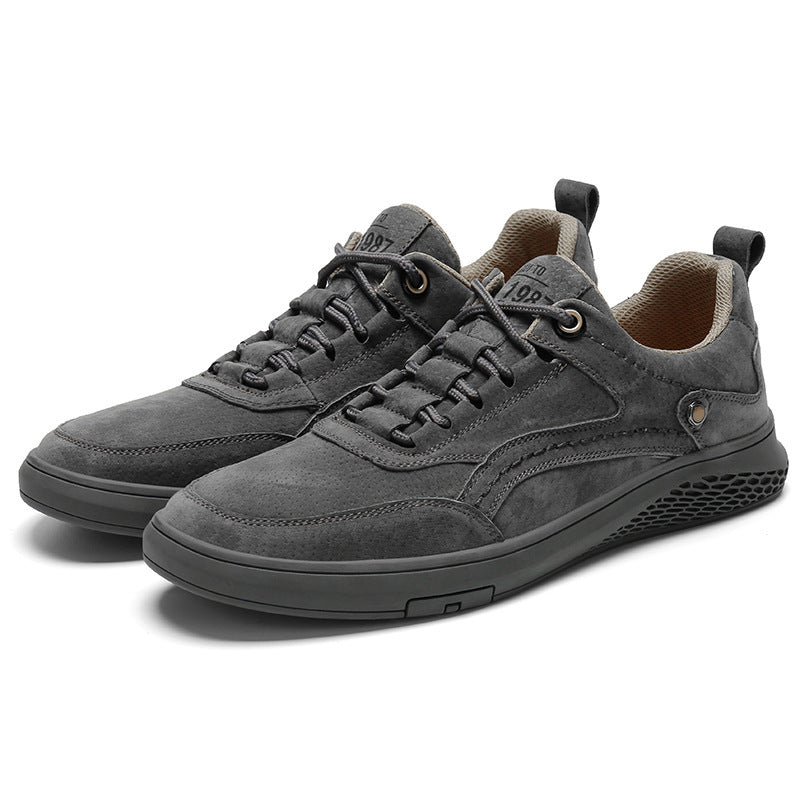Men's Youth Board Casual Leather Shoes - ANIBEY