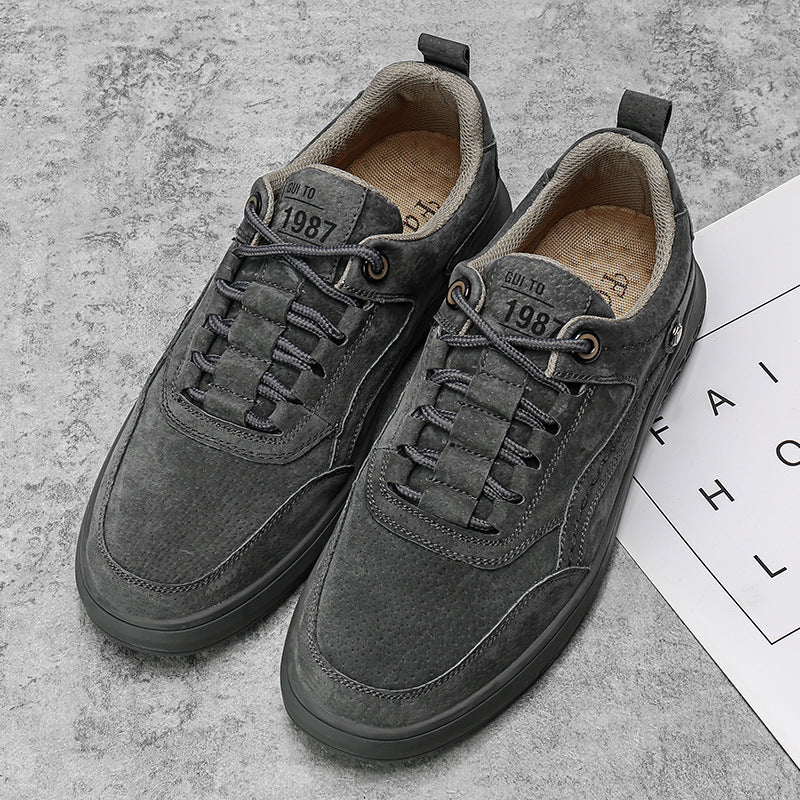 Men's Youth Board Casual Leather Shoes - ANIBEY