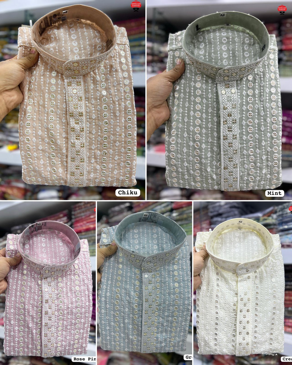 Mewaadi Sardar Riwaaz 50 Rayon Kurta With Pajama Collection - ANIBEY