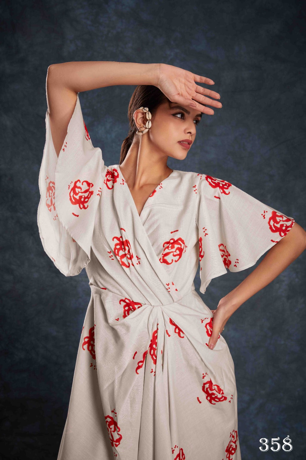 Buy Navy Blue Digital Printed Linen Jumpsuit From Ethnic Plus - ANIBEY