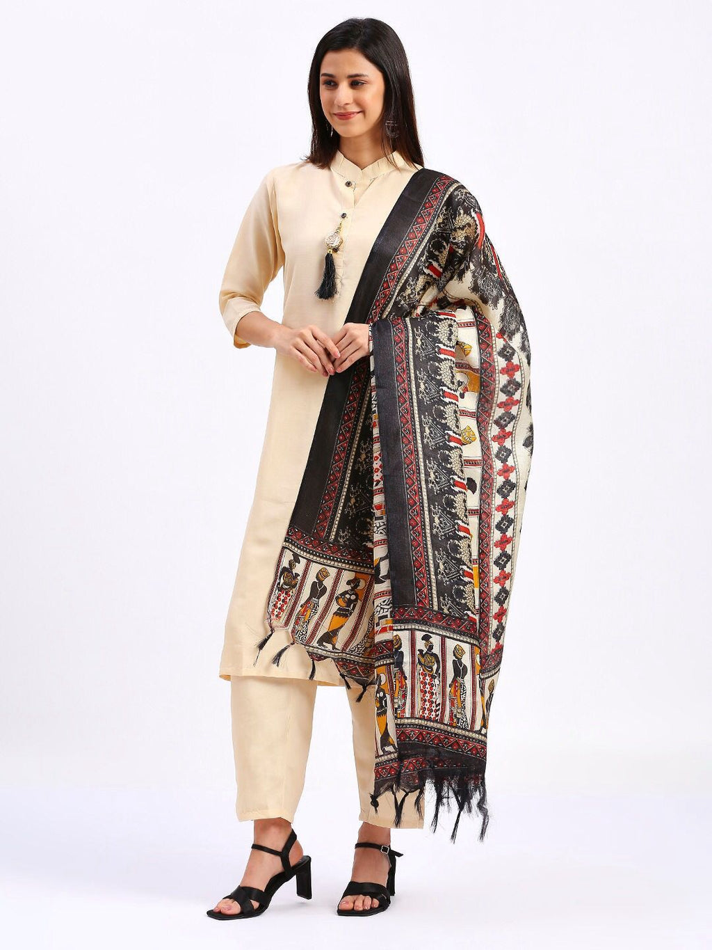 Buy Pink Kurta Suit Sets for Women by VREDEVOGEL - ANIBEY