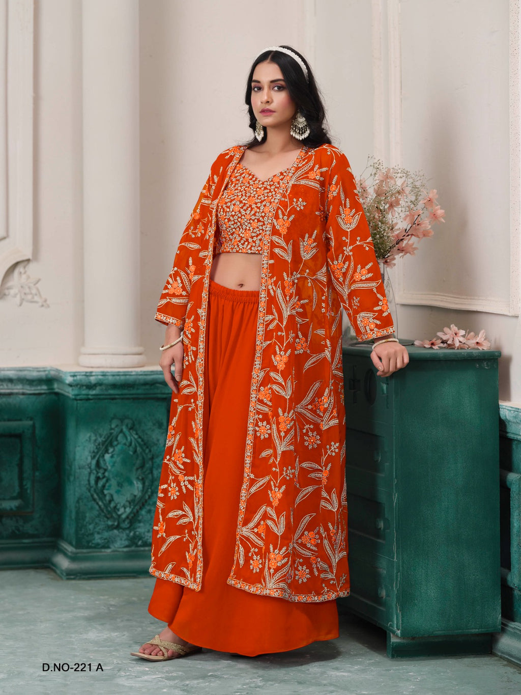 SIYA LIFESTYLE Embroidered Semi Stitched Lehenga Choli - - ANIBEY