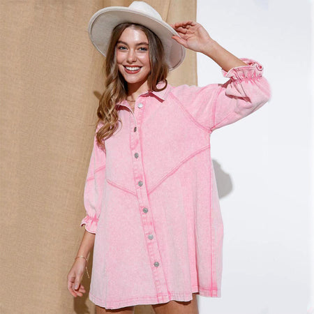 Women's Fashion Loose Lantern Sleeve Shirt - ANIBEY