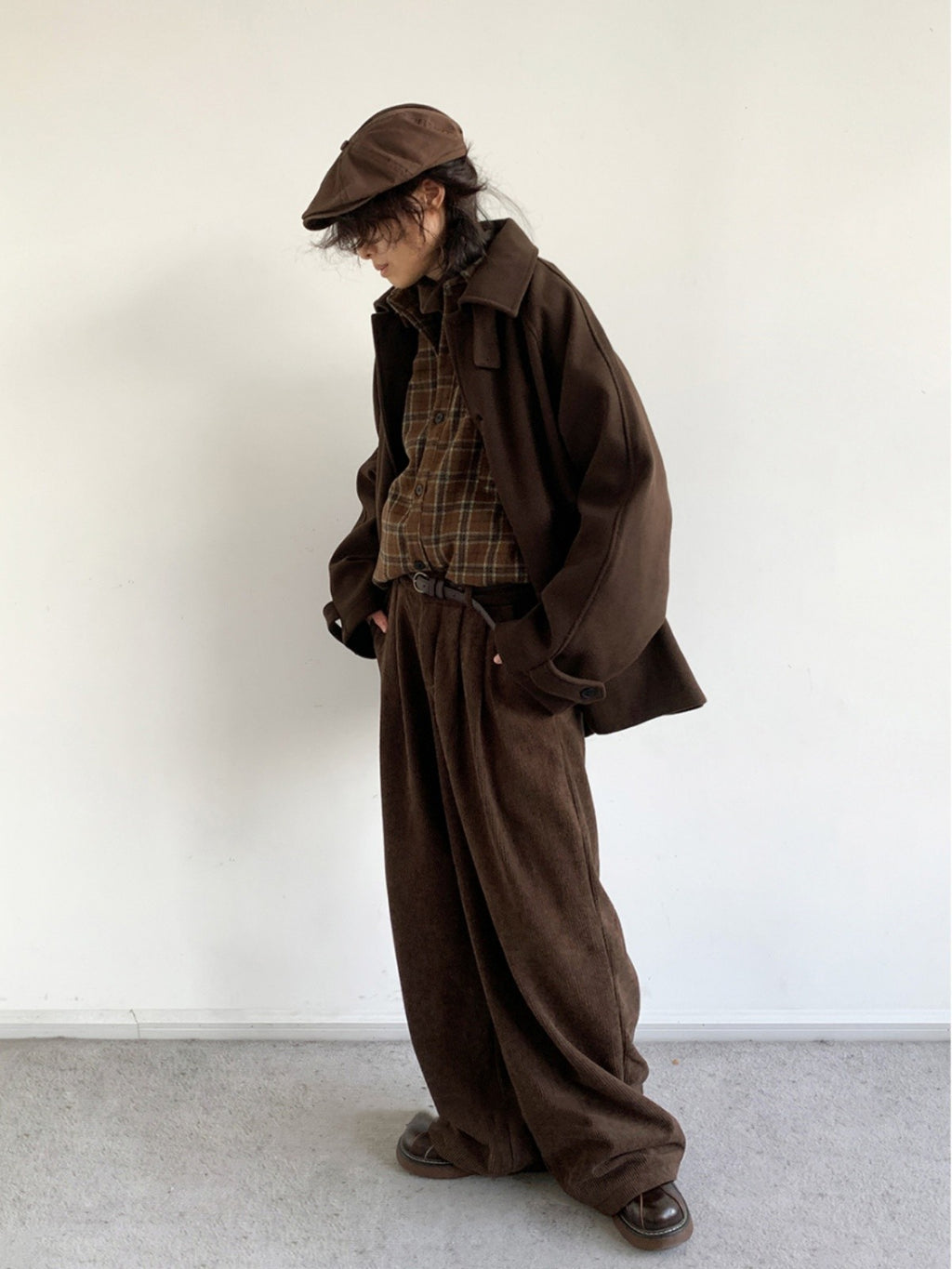 Woolen Raglan Sleeve Coat for Men - ANIBEY
