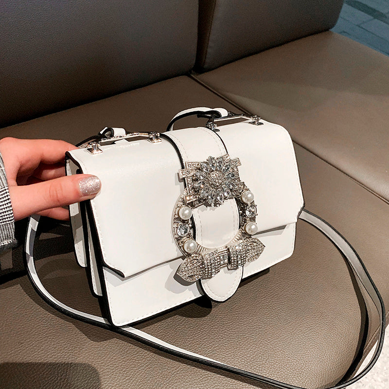 Fashion Designer Famous Bags For Women Designer Diamond Lock Bags Quality PU Leather Women Handbags Elegant Lady Shoulder Bags - ANIBEY